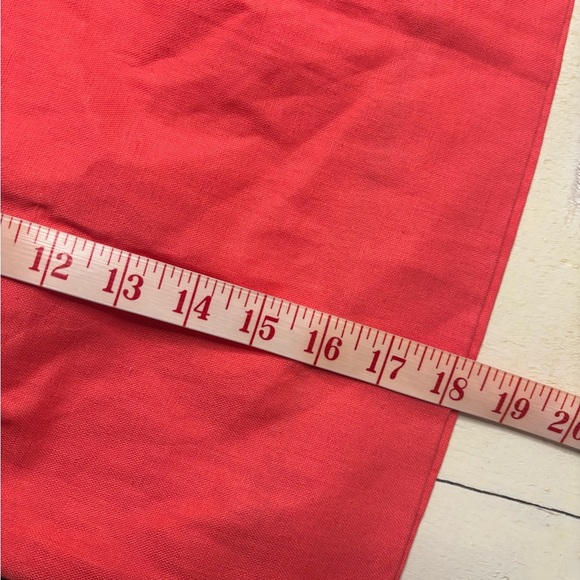 J. Crew Factory Linen-Cotton Blend City Skirt New Size 2 /XS Coral Elastic Waist - Picture 5 of 8